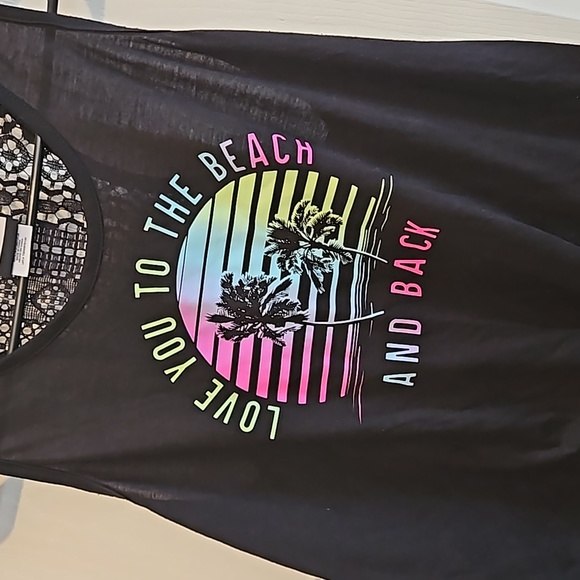 4/$10 - Black Beach Tank Top - Picture 2 of 7